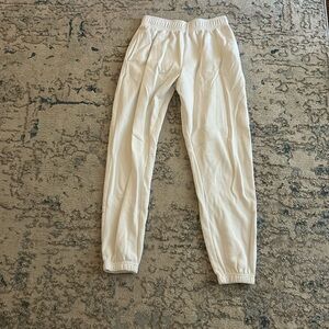 Boohoo white sweatpants